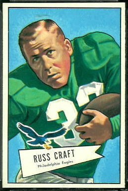 Russ Craft 1952 Bowman Large football card