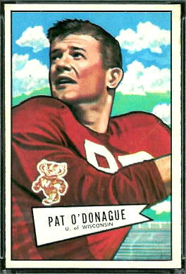 Pat O'Donahue 1952 Bowman Large football card