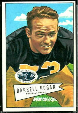 Darrell Hogan 1952 Bowman Large football card