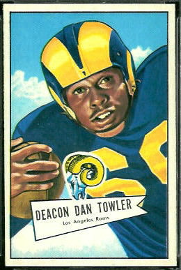 Dan Towler 1952 Bowman Large football card