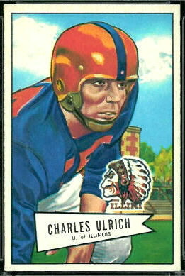 Chuck Ulrich 1952 Bowman Large football card