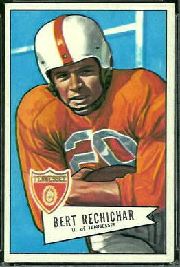 Bert Rechichar 1952 Bowman Large football card