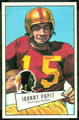 John Papit 1952 Bowman Large football card