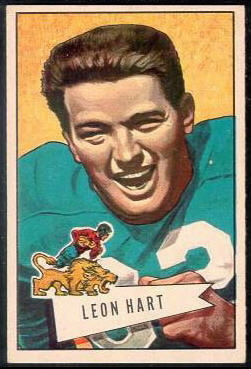 Leon Hart 1952 Bowman Large football card