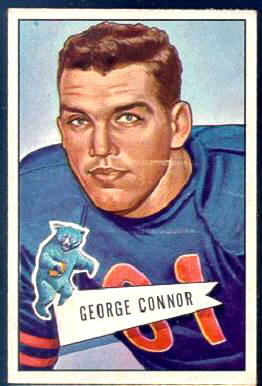 George Connor 1952 Bowman Large football card