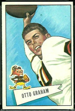 Otto Graham 1952 Bowman Large football card Otto Graham 1952 Bowman Large football card