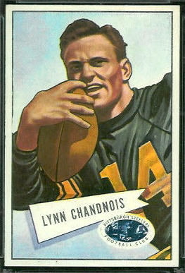 Lynn Chandnois 1952 Bowman Large football card