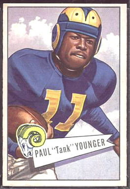 Tank Younger 1952 Bowman Large football card