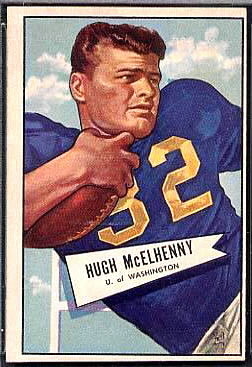 Hugh McElhenny 1952 Bowman Large football card Hugh McElhenny 1952 Bowman Large football card