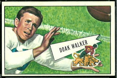 Doak Walker 1952 Bowman Large football card