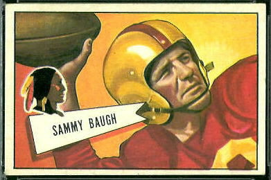 Sammy Baugh 1952 Bowman Large football card