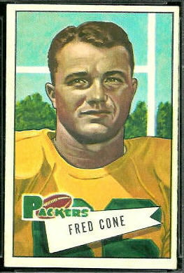 Fred Cone 1952 Bowman Large football card Fred Cone 1952 Bowman Large football card