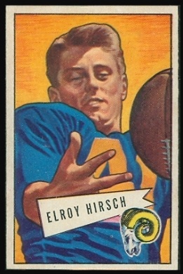 Elroy Hirsch 1952 Bowman Large football card