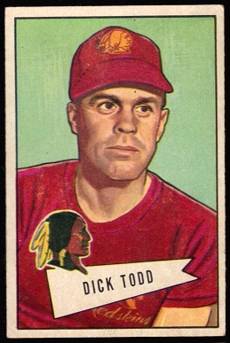 Dick Todd 1952 Bowman Large football card
