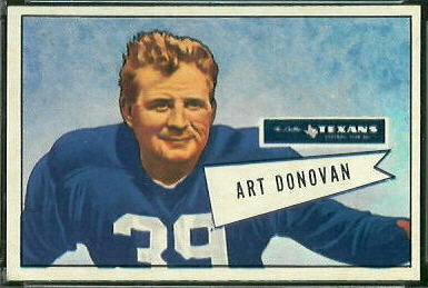 Art Donovan 1952 Bowman Large football card