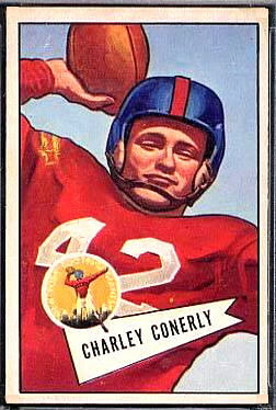 Charley Conerly 1952 Bowman Large football card