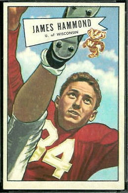 James Hammond 1952 Bowman Large football card