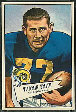 Vitamin Smith 1952 Bowman Large football card