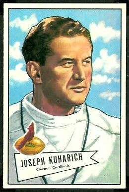 Joe Kuharich 1952 Bowman Large football card