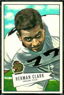 Herman Clark 1952 Bowman Large football card Herman Clark 1952 Bowman Large football card