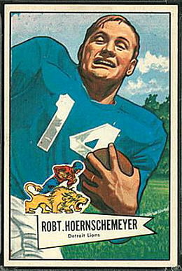 Bob Hoernschemeyer 1952 Bowman Large football card