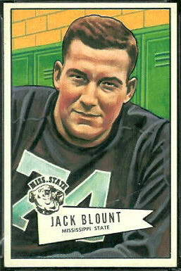 Jack Blount 1952 Bowman Large football card Jack Blount 1952 Bowman Large football card