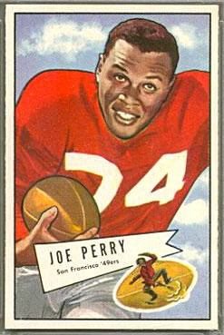 Joe Perry 1952 Bowman Large football card