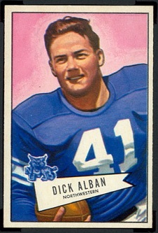 Dick Alban 1952 Bowman Small football card
