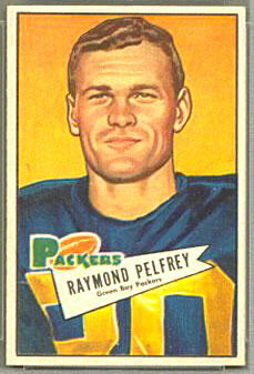 Ray Pelfrey 1952 Bowman Small football card