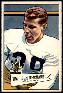 Bill Reichardt 1952 Bowman Small football card