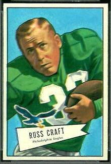 Russ Craft 1952 Bowman Small football card