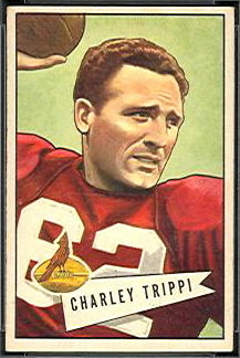 Charley Trippi 1952 Bowman Small football card