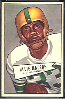 Ollie Matson 1952 Bowman Small football card