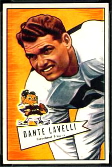 Dante Lavelli 1952 Bowman Small football card