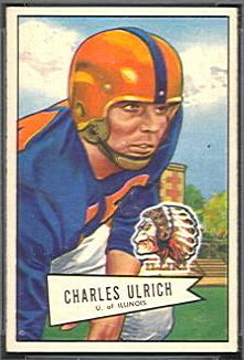Chuck Ulrich 1952 Bowman Small football card