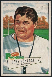 Gene Ronzani 1952 Bowman Small football card