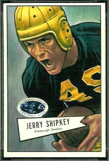 Jerry Shipkey 1952 Bowman Small football card