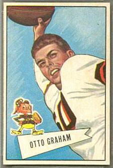 Otto Graham 1952 Bowman Small football card Otto Graham 1952 Bowman Small football card