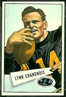 Lynn Chandnois 1952 Bowman Small football card