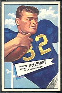 Hugh McElhenny 1952 Bowman Small football card Hugh McElhenny 1952 Bowman Small football card