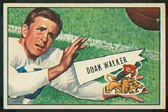 Doak Walker 1952 Bowman Small football card