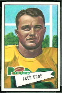 Fred Cone 1952 Bowman Small football card