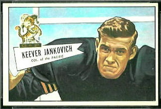 Keever Jankovich 1952 Bowman Small football card