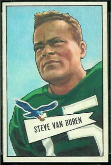 Steve Van Buren 1952 Bowman Small football card