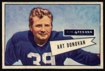 Art Donovan 1952 Bowman Small football card