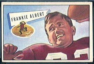 Frankie Albert 1952 Bowman Small football card