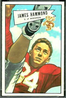 James Hammond 1952 Bowman Small football card