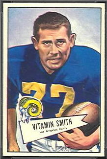 Vitamin Smith 1952 Bowman Small football card