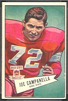 Joe Campanella 1952 Bowman Small football card