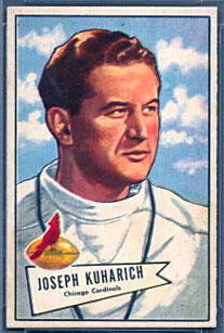 Joe Kuharich 1952 Bowman Small football card